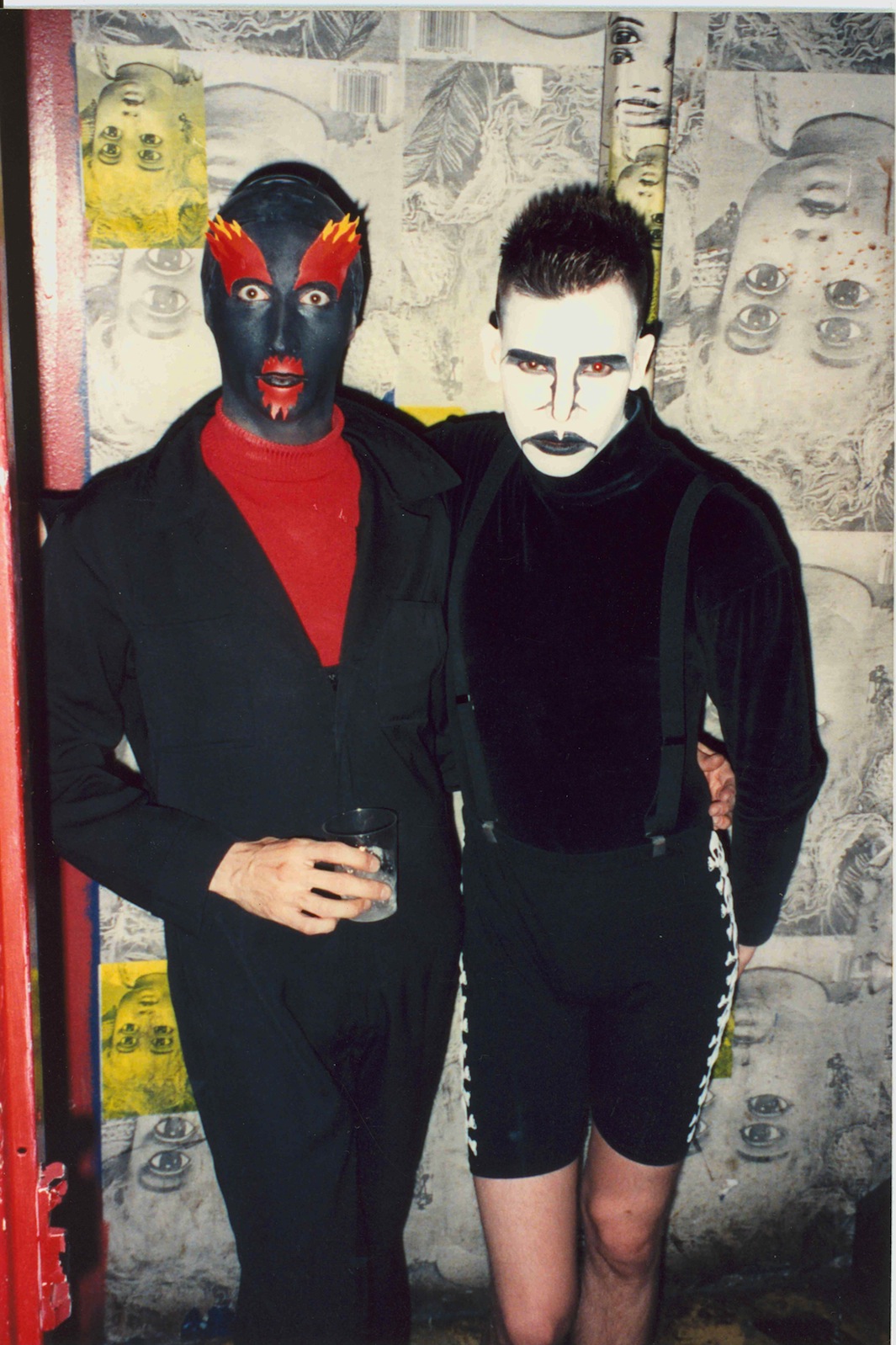 Club kids Keda, left, and Sacred Boy at the Limelight nightclub, 1992.