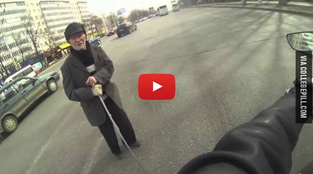 biker old man russia video